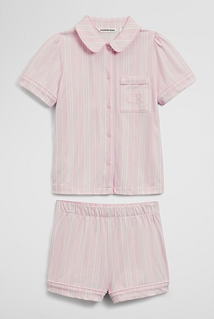 Short Sleeve Button Through Sleep Set