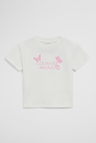 Short Sleeve Print Applique T-Shirt