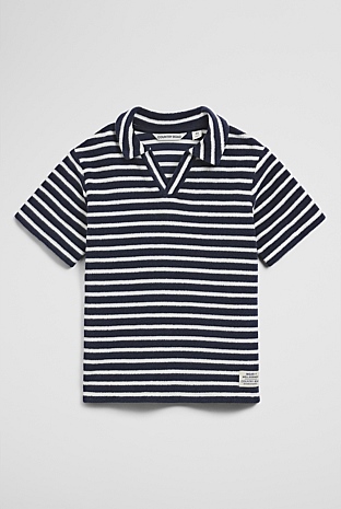 Short Sleeve Relaxed Terry Polo