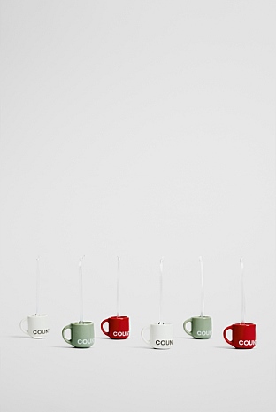 Demm Mug Ornament Set of 6