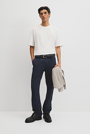 Australian Cotton Pleated Chino