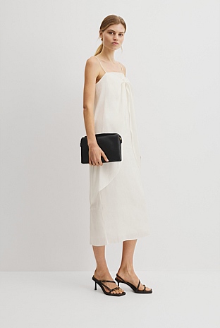 Tie Detail Midi Dress