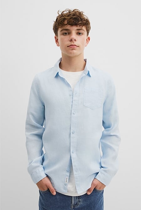 Teen Organically Grown Linen Shirt
