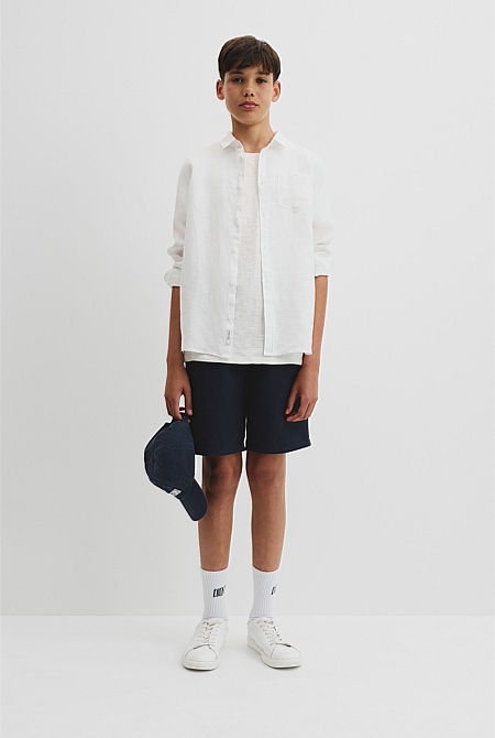 Teen Organically Grown Linen Shirt