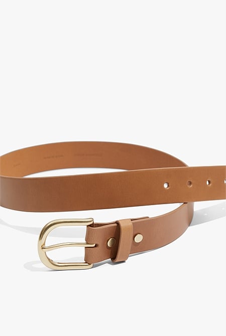 Buy Wellington Chestnut Leather Belt Online