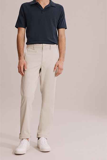 Australian Cotton Standard Fit Stretch Chino