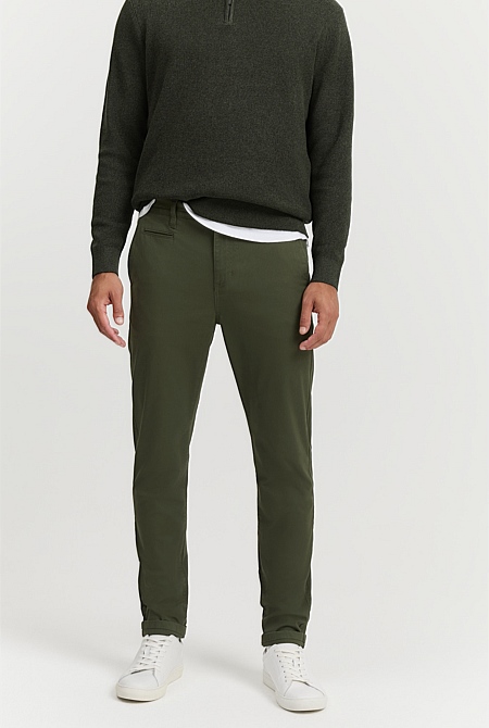 Australian Cotton Tapered Fit Stretch Chino