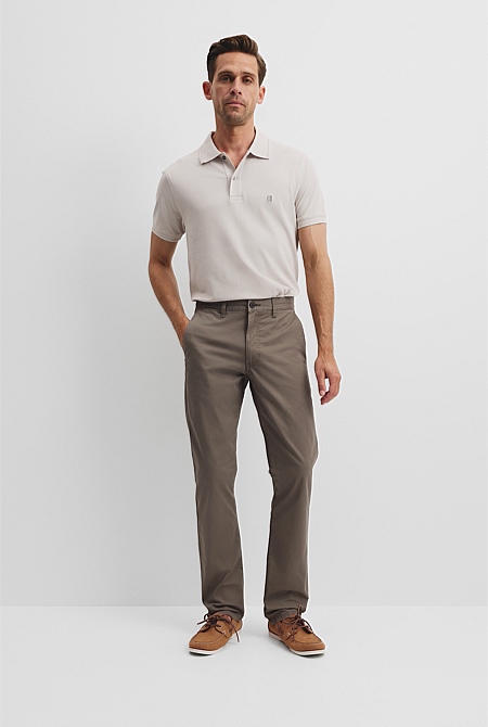 Australian Cotton Standard Fit Stretch Chino