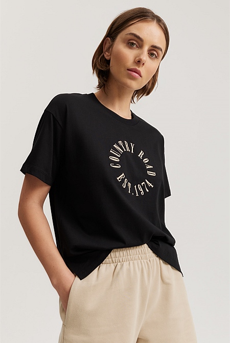 Women's Short-Sleeved Crewneck T-Shirts Essentials Letter Print Tees Casual  Summer Tops