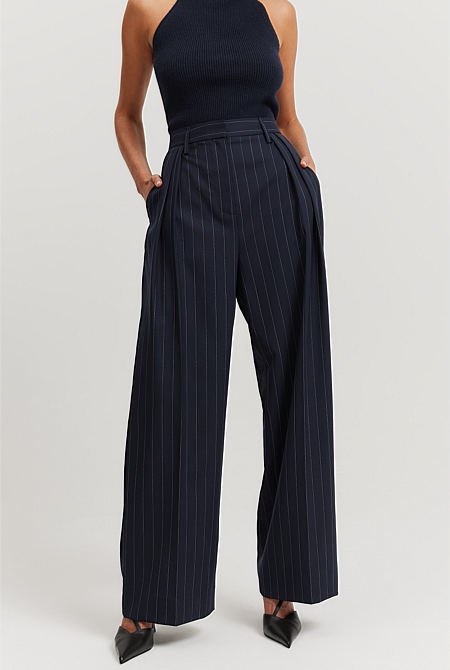 100% Cotton Wide Leg Pants