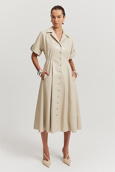 Aueoeo Shirt Dress for Women Button Down Dress, Women's Solid Color Single  Breasted Lapel Drawstring Shirt Dress Cotton Linen Dress, Shirtdress Women