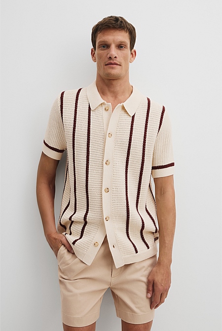 Australian Cotton Textured Knit Shirt