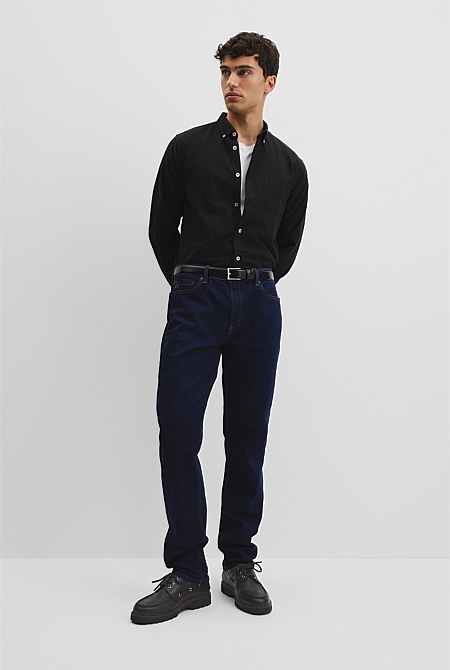 Australian Good Earth Cotton Regular Fit Oxford Shirt