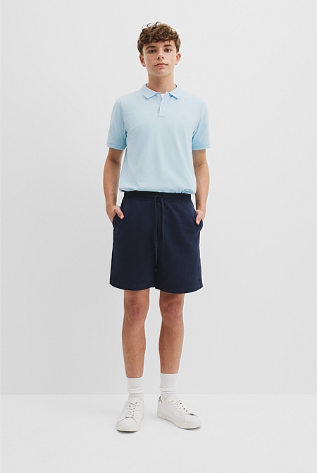 Teen Recycled Cotton Blend Logo Sweat Short