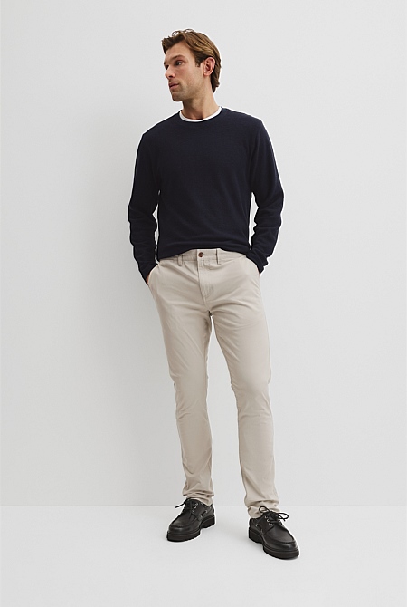 Australian Cotton Slim Fit Stretch Chino