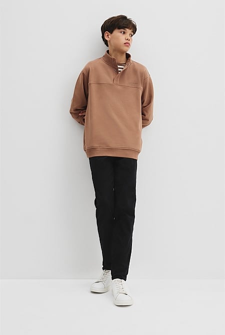 Teen Placket Detail Sweat