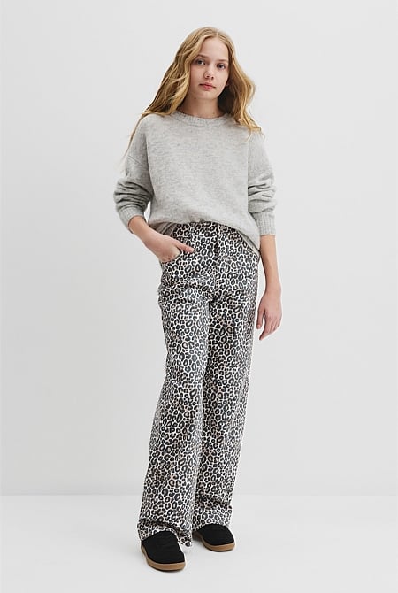 Teen Leopard Print Jean