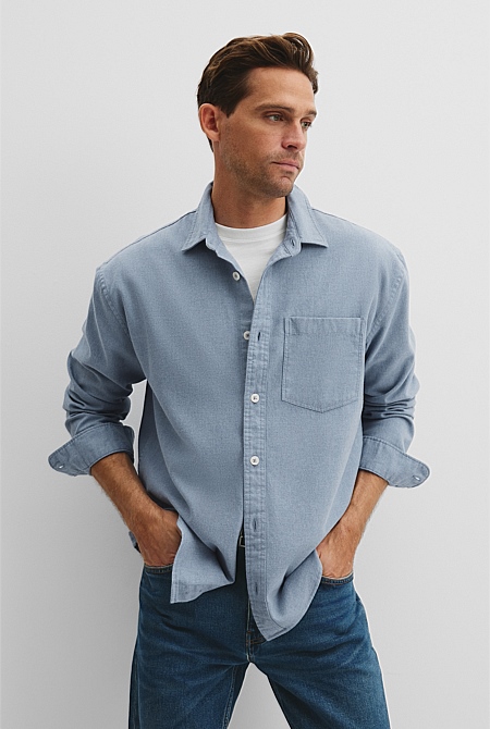 Relaxed Fit Heavy Brushed Shirt