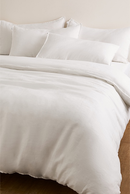 Skye Linen King Quilt Cover