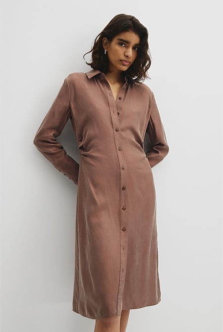 Draped Waist Dress