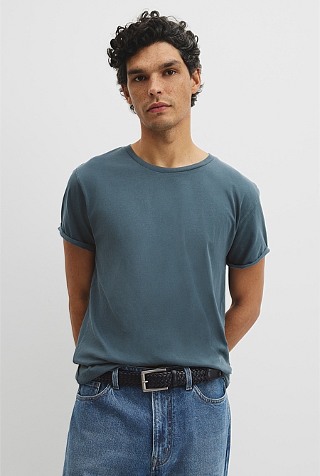 Australian Cotton Longline Garment Dye T-Shirt