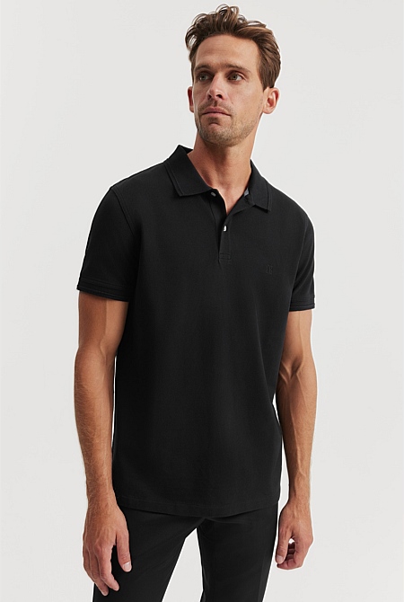 DKNY Mens Polo Shirts - Men's Polo Shirts Short Sleeve, Casual Polo Shirts  for Men, Comfortable Stretch Work Polo Shirts for Mens