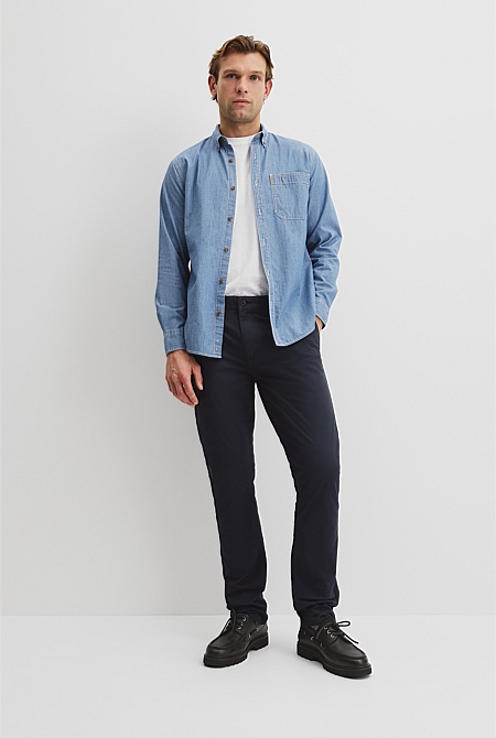 Australian Cotton Slim Fit Stretch Chino