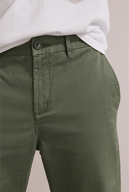 Australian Cotton Tapered Fit Stretch Chino