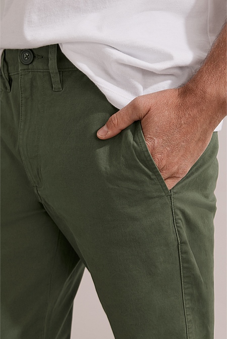 Australian Cotton Standard Fit Stretch Chino