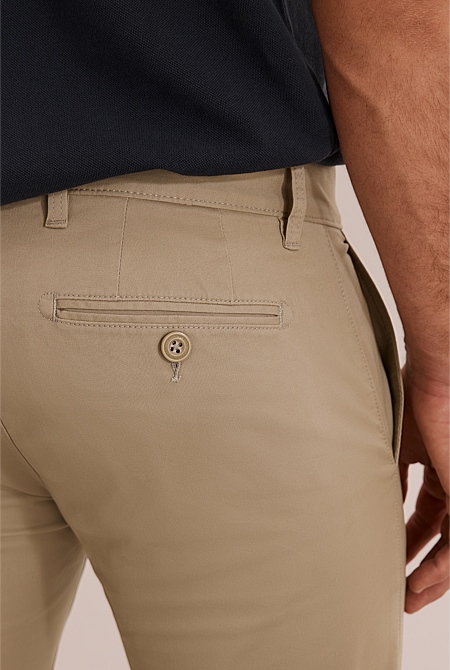 Australian Cotton Slim Fit Stretch Chino