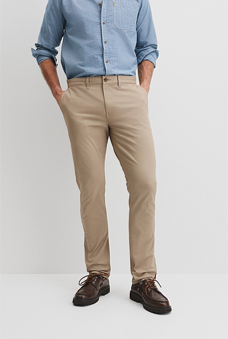 Australian Cotton Slim Fit Stretch Chino