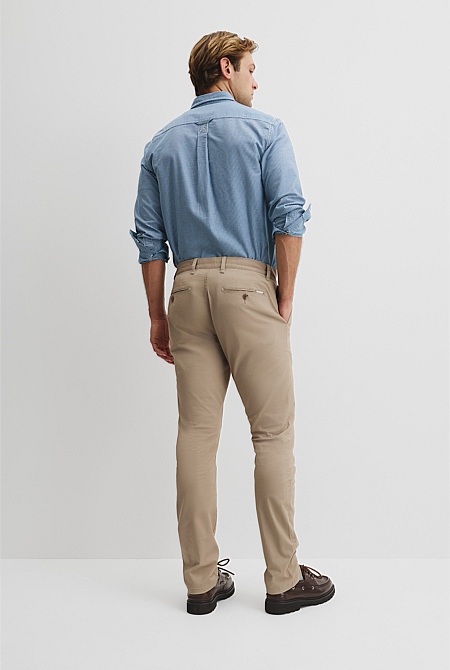 Australian Cotton Slim Fit Stretch Chino