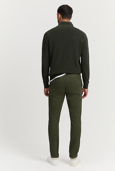 Australian Cotton Tapered Fit Stretch Chino