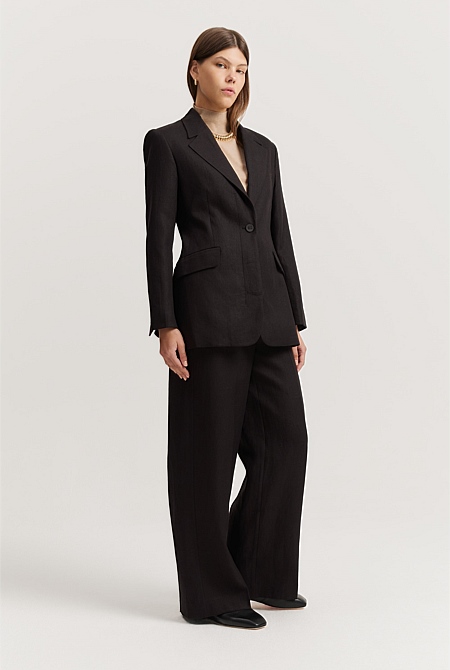 Linen Yarn Dyed Blazer