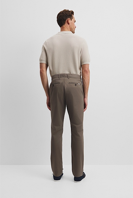 Australian Cotton Tapered Fit Stretch Chino