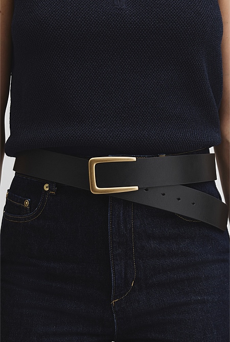 Leather Mid Belt Leather Mid Belt