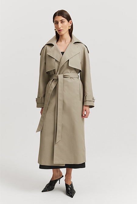 Organically Grown Cotton Trench Coat