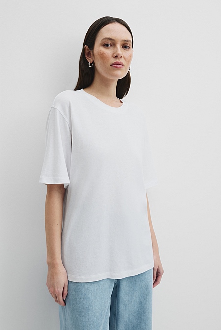 Australian Cotton Short Sleeve Relaxed T-Shirt