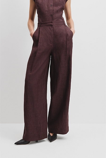 Organically Grown Linen Yarn Dyed Pant