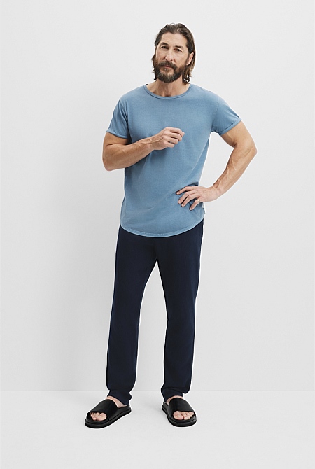 Australian Cotton Longline Garment Dyed T-Shirt