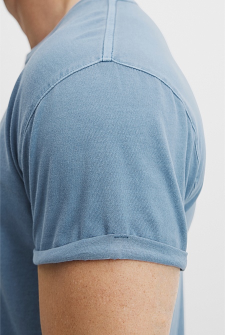 Australian Cotton Longline Garment Dye T-Shirt