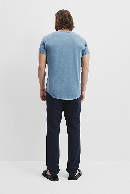 Australian Cotton Longline Garment Dye T-Shirt
