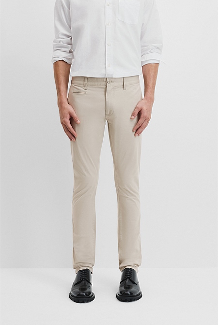 Australian Cotton Slim Fit Stretch Chino