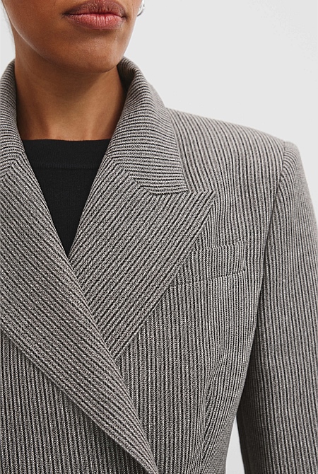 Contour Stripe Blazer