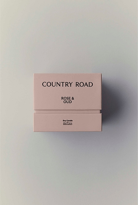 Australian Made Rose & Oud Candle 240g