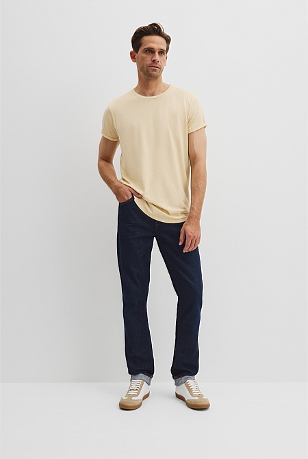 Australian Cotton Longline Garment Dye T-Shirt