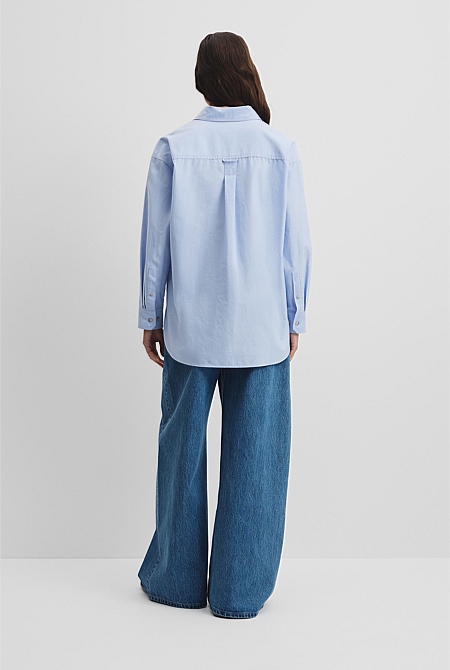 Oversized Australian Cotton Oxford Shirt