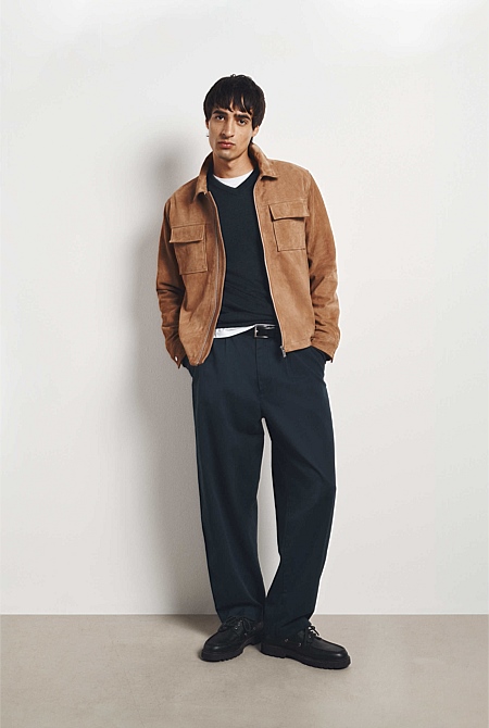 Pleated Wide Leg Chino Pleated Wide Leg Chino