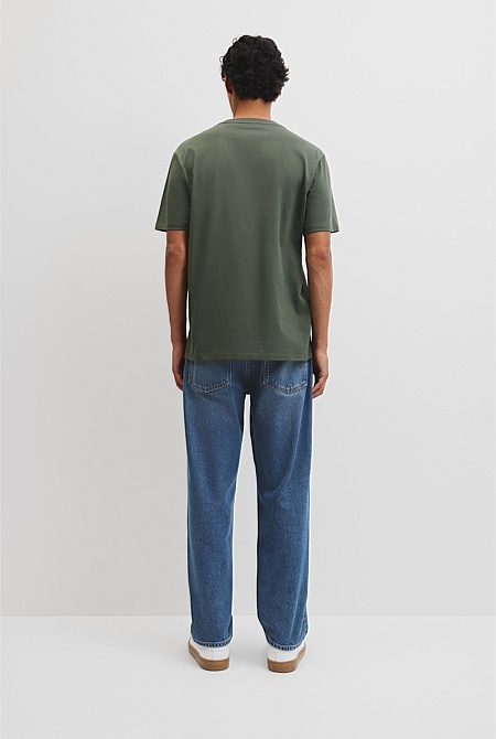 Short Sleeve Australian Cotton Country Road Modern Logo T-Shirt