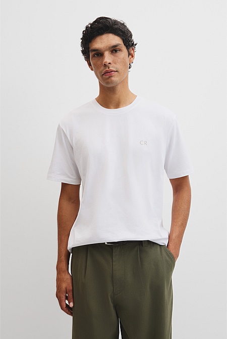 Short Sleeve Australian Cotton Country Road Modern Logo T-Shirt